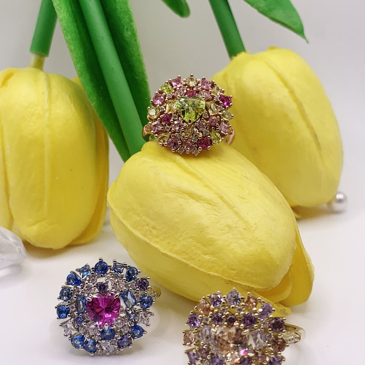 Anello cigno heart