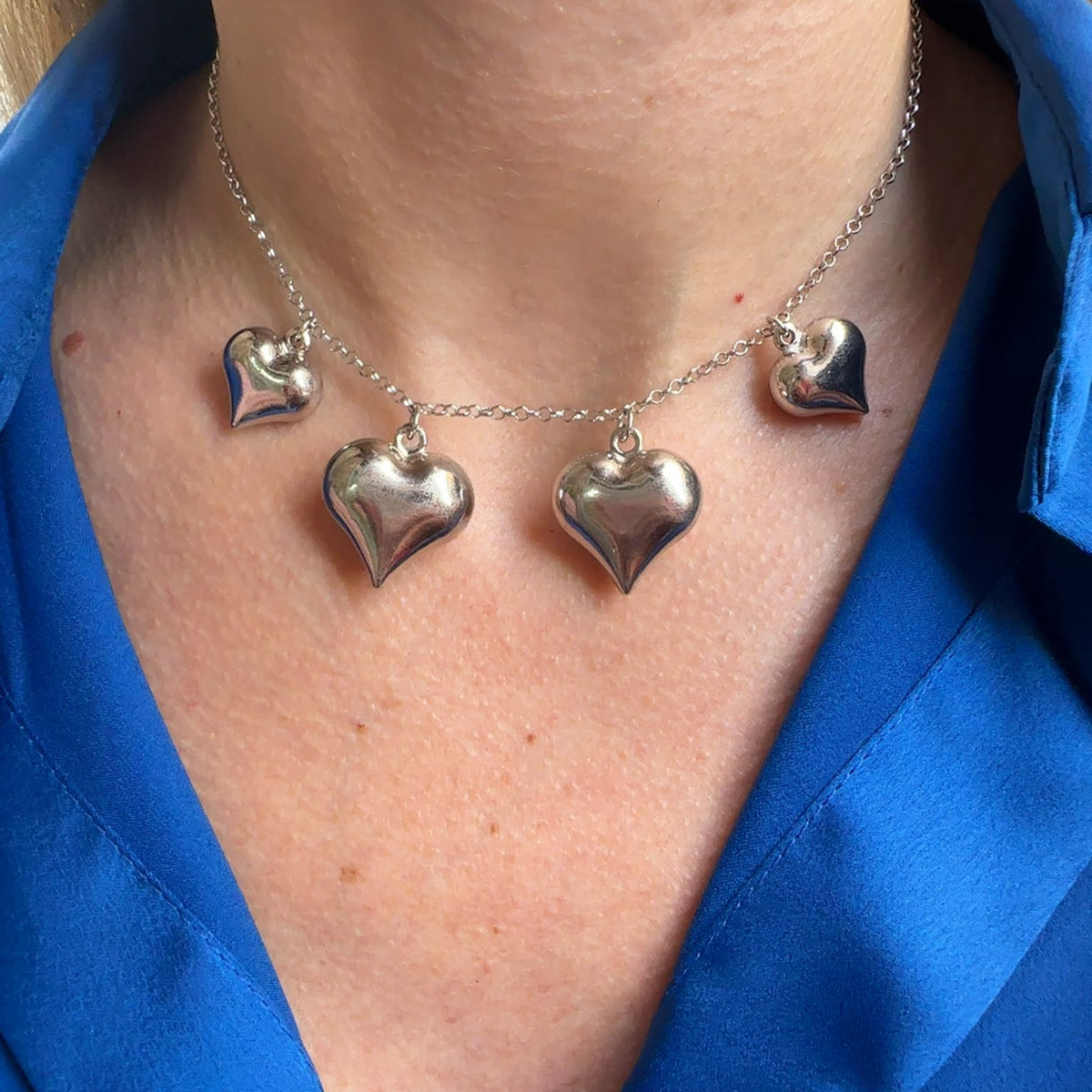 Collana quattro cuori