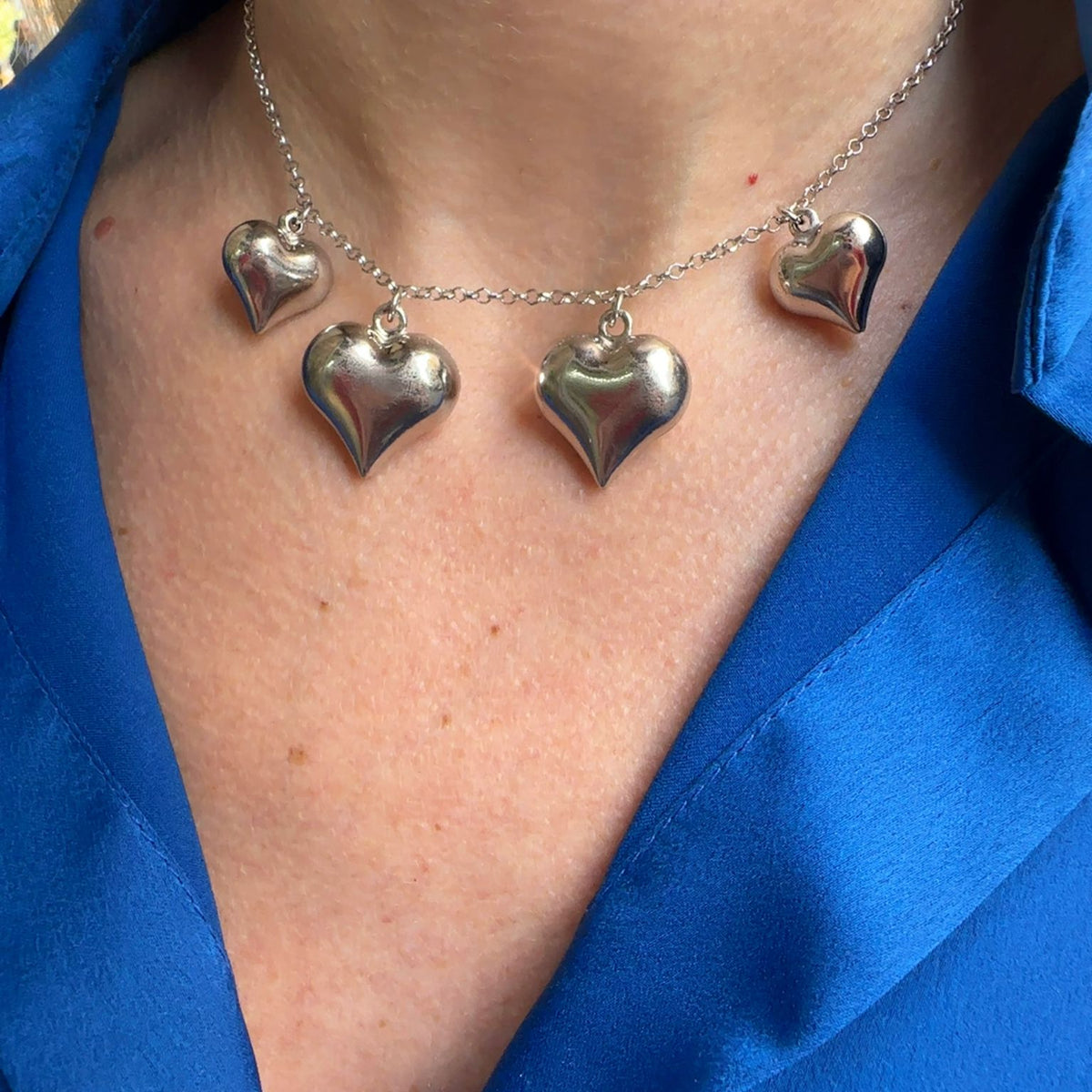 Collana quattro cuori