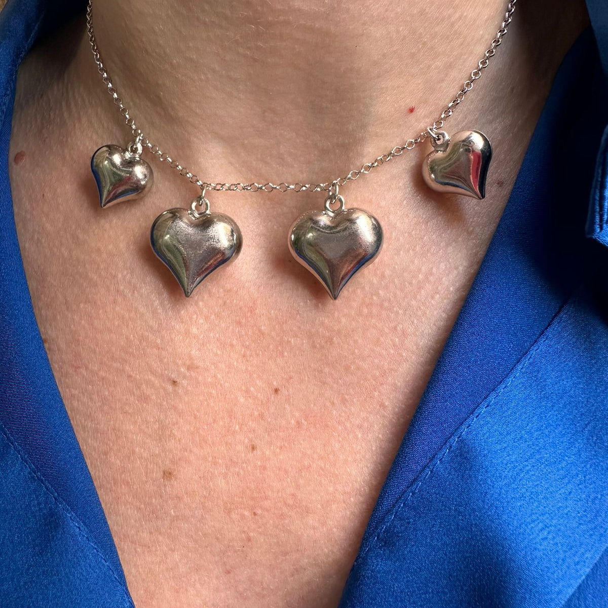 Collana quattro cuori