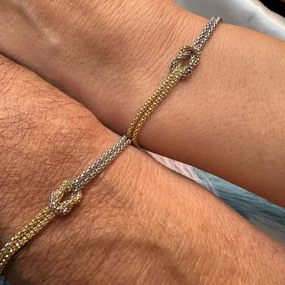 Coppia bracciali nodo