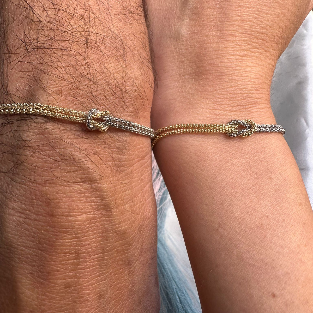 Coppia bracciali nodo