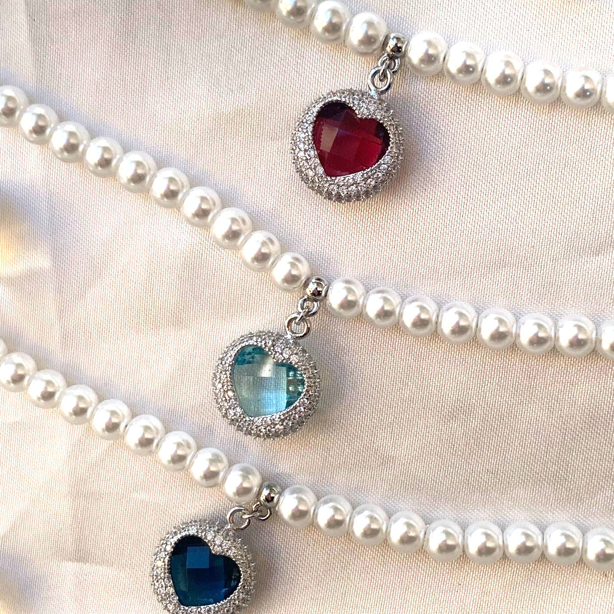 Bracciale perle heart