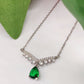 Collana cigno verde