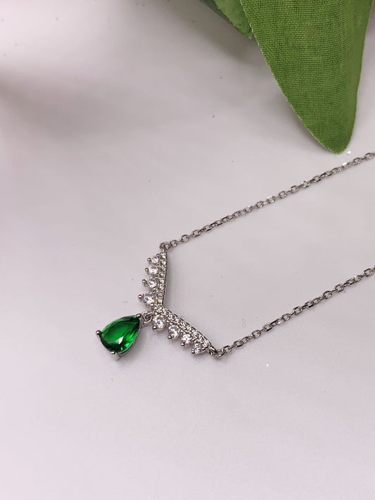 Collana cigno verde