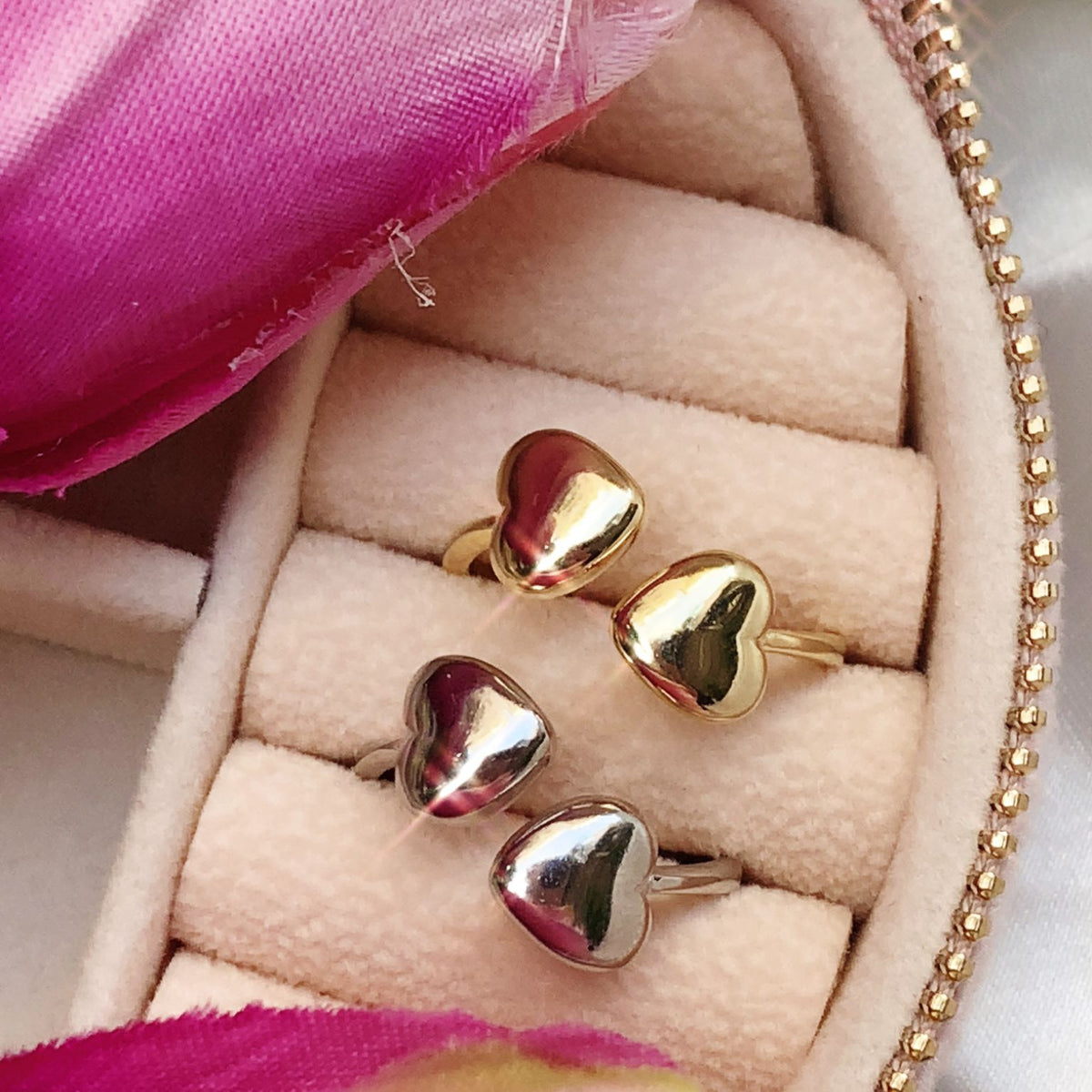 Anello heart incrocio
