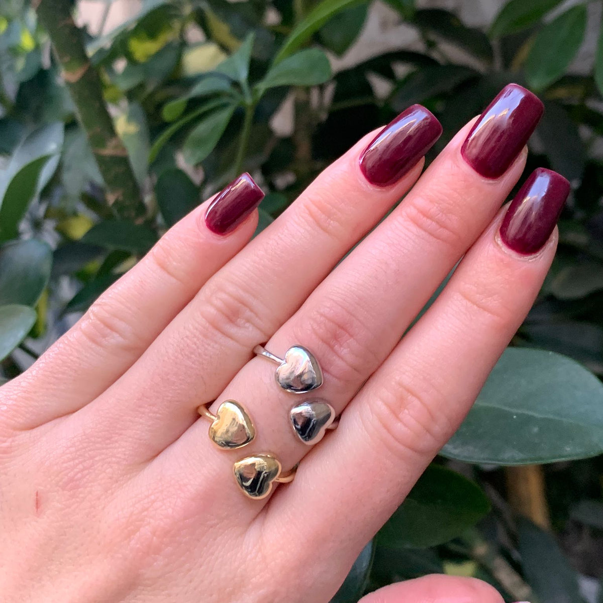 Anello heart incrocio