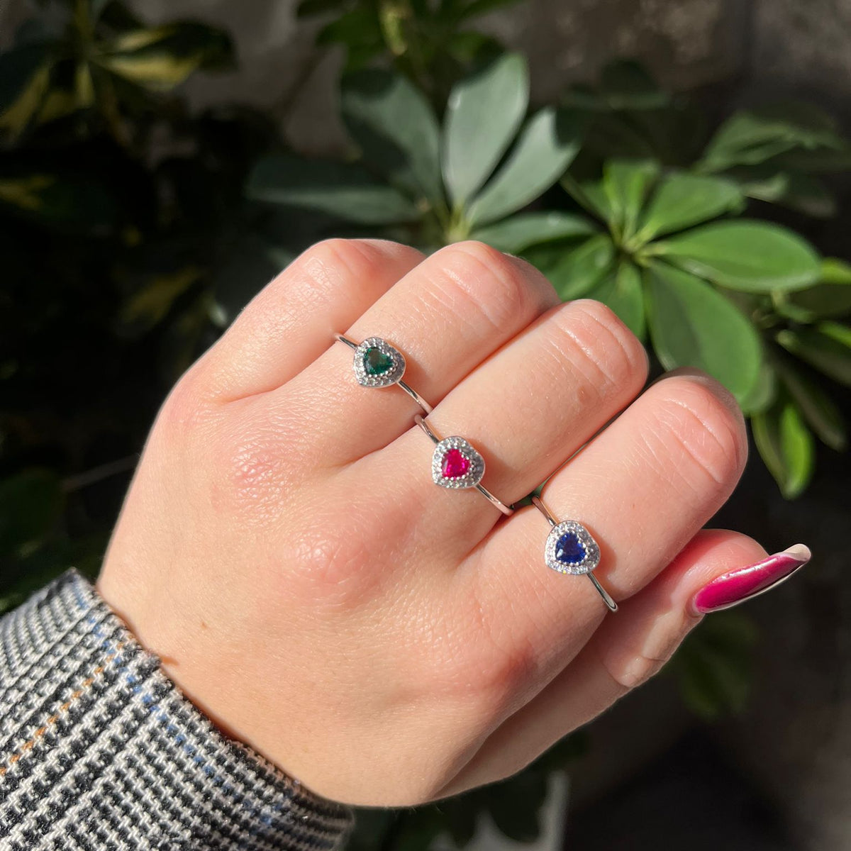 anello cuoricino color
