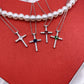 Collana croce heart