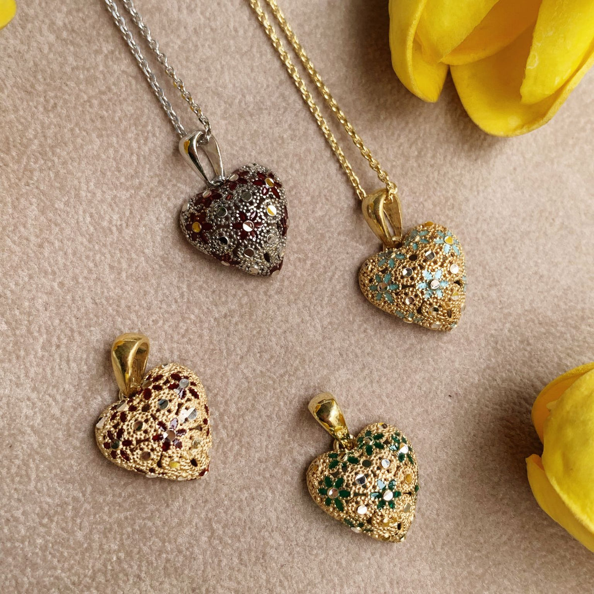 Collana cuoricino filigrana