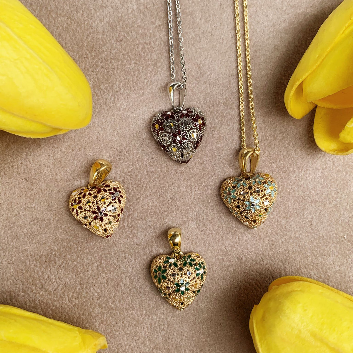 Collana cuoricino filigrana