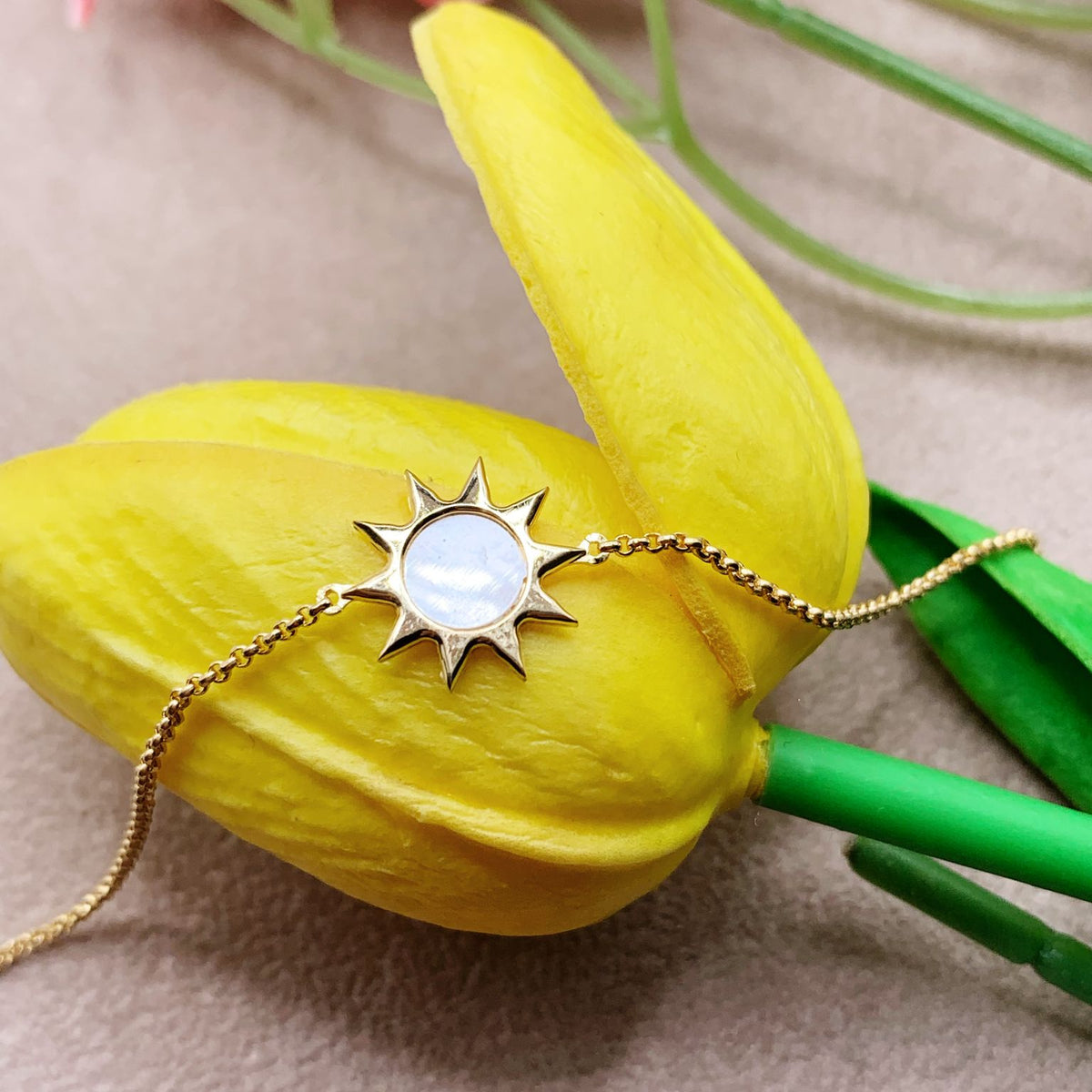 Bracciale sole opale