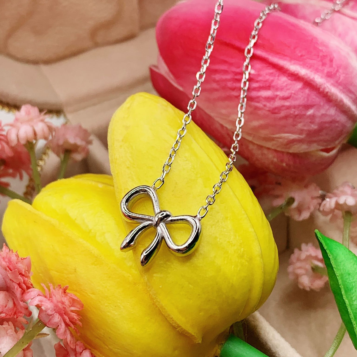 Collana fiocco bomby