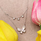 Collana doppio filo butterfly