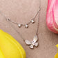 Collana doppio filo butterfly