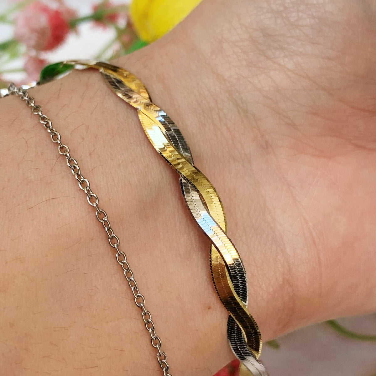 Bracciale snake intreccio