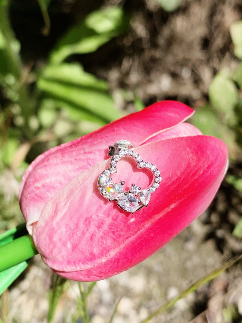 Orecchini fiore shine