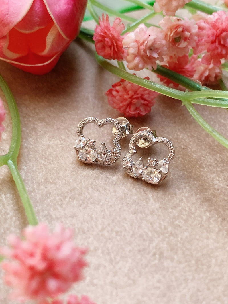 Orecchini fiore shine