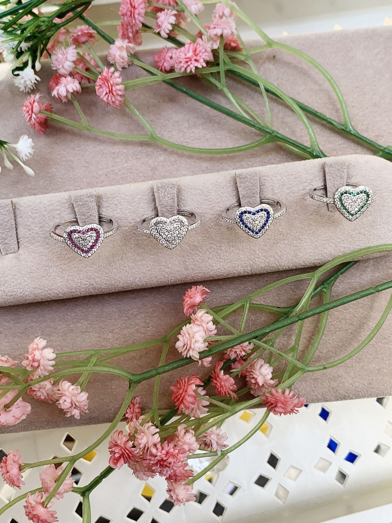 anello cuoricino traforato