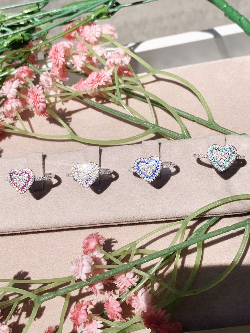 anello cuoricino traforato