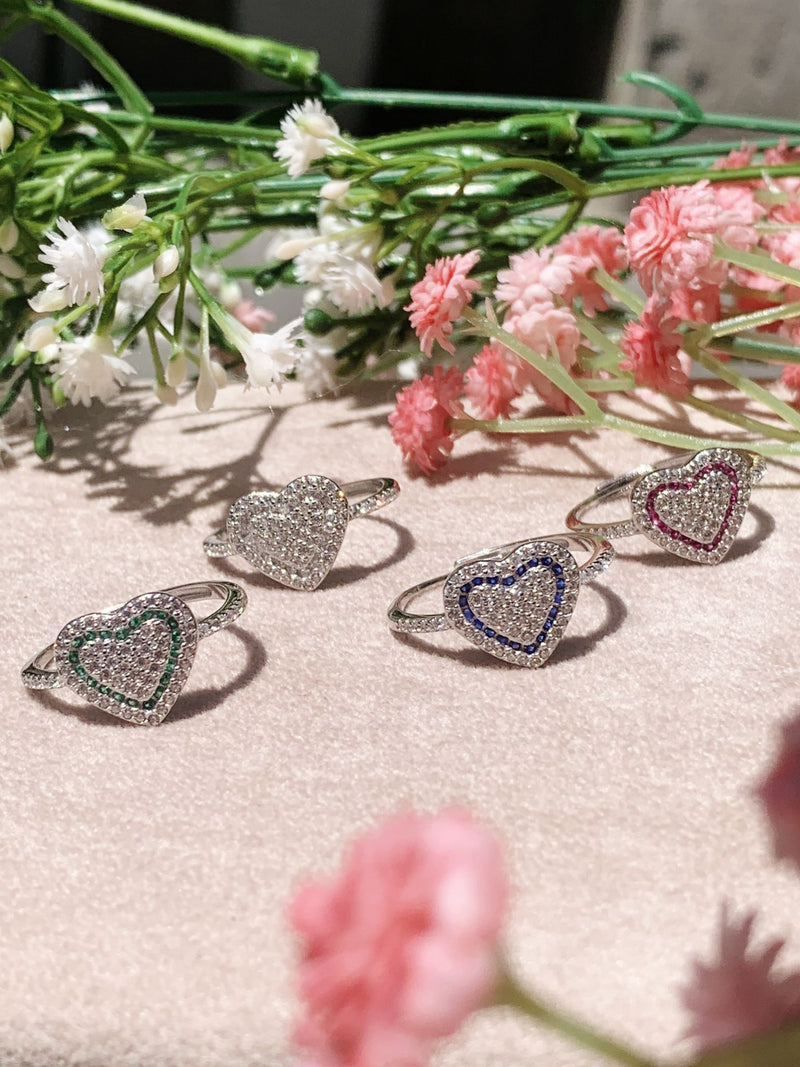 anello cuoricino traforato