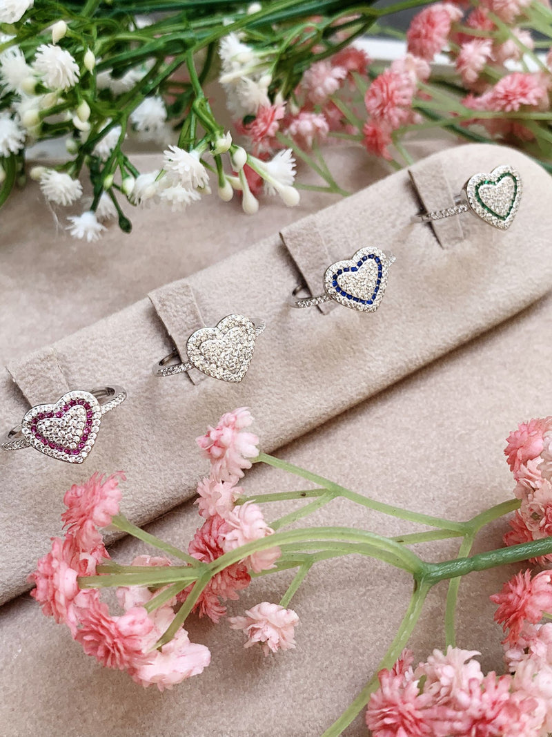 anello cuoricino traforato