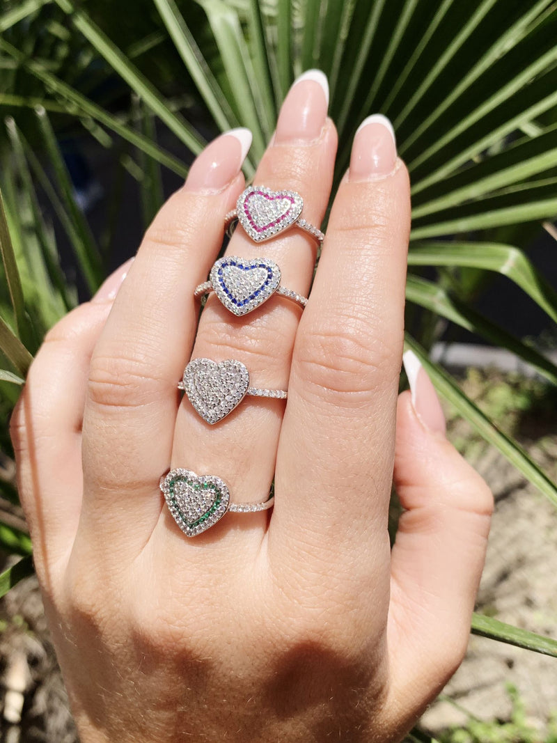 anello cuoricino traforato