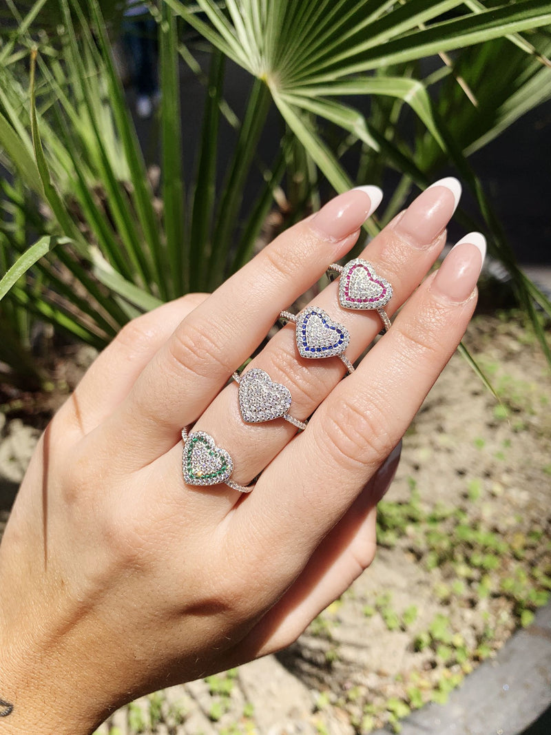 anello cuoricino traforato