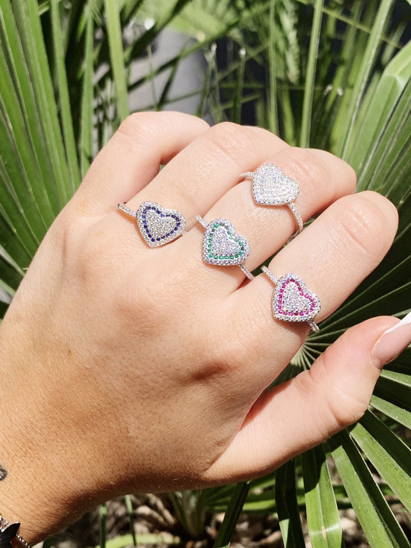 anello cuoricino traforato