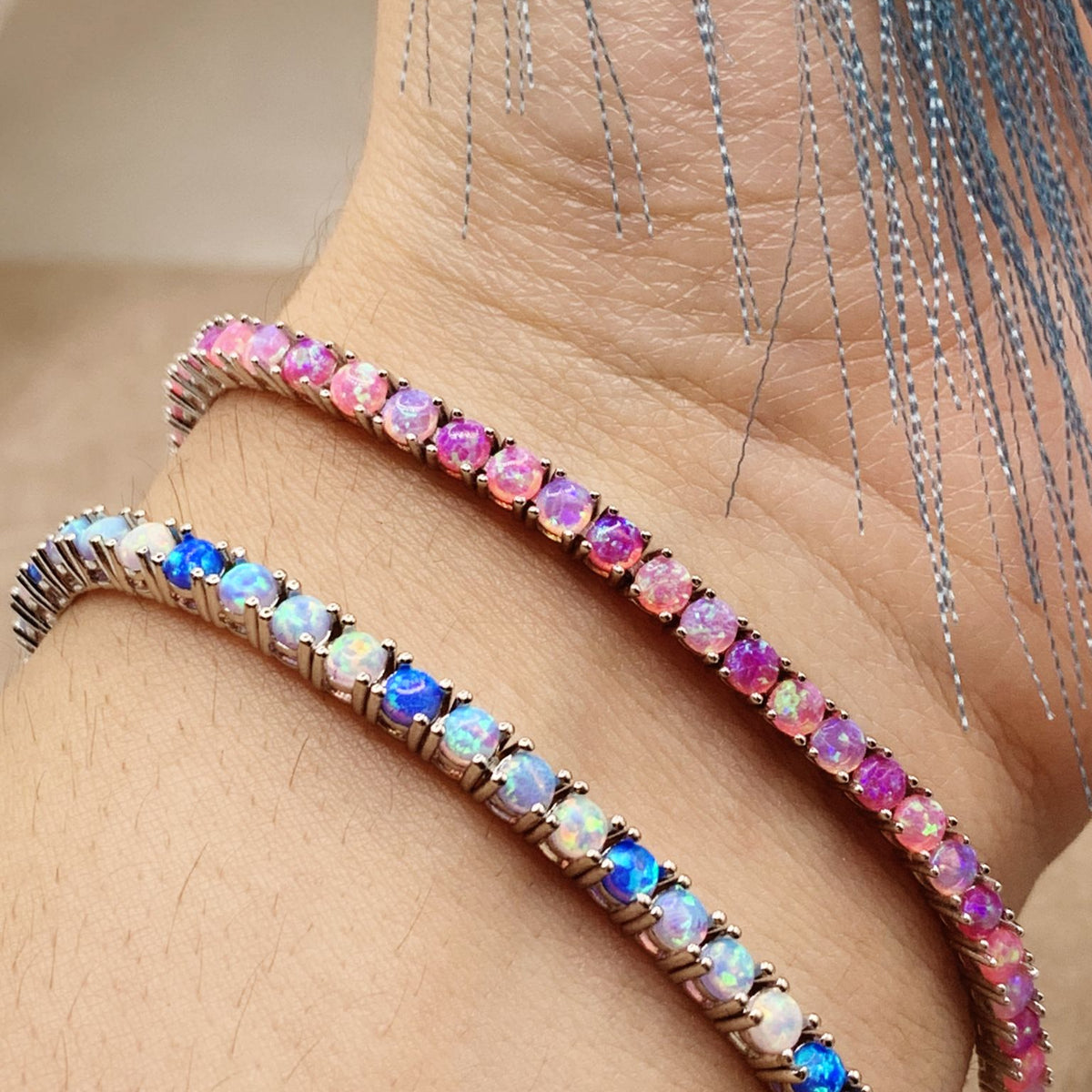 Bracciale tennis opale