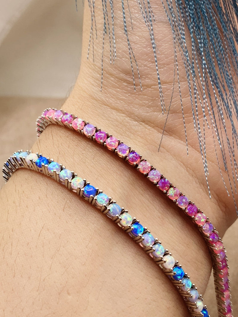 Bracciale tennis opale