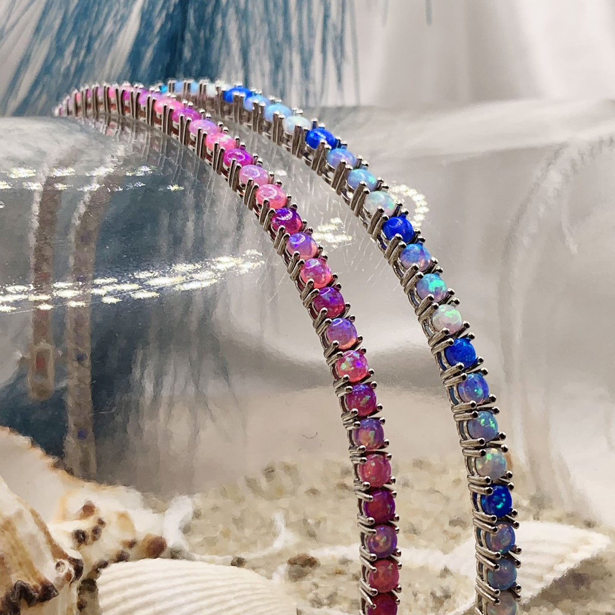 Bracciale tennis opale