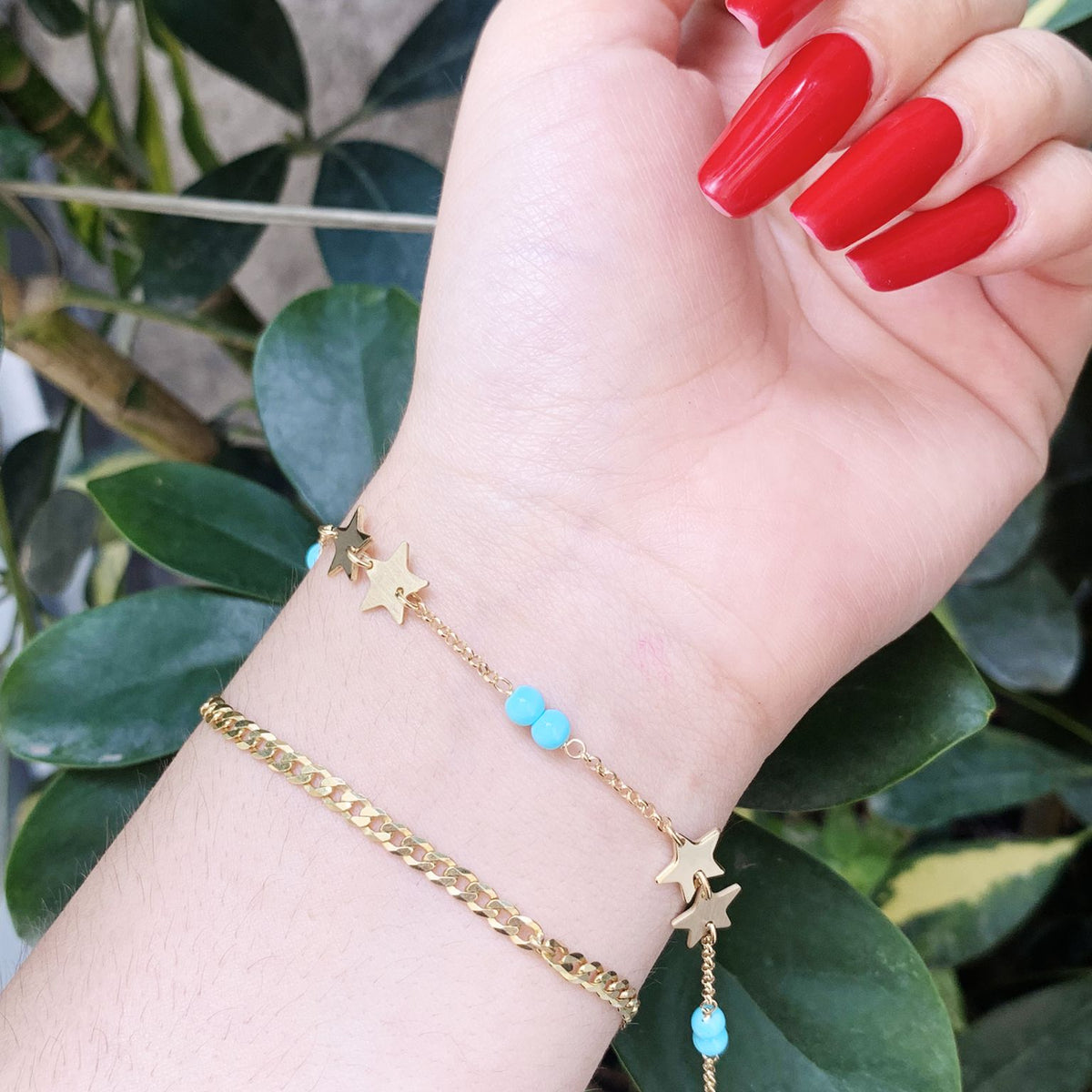 Bracciale stella turchina