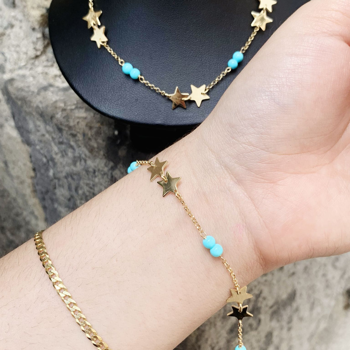 Bracciale stella turchina