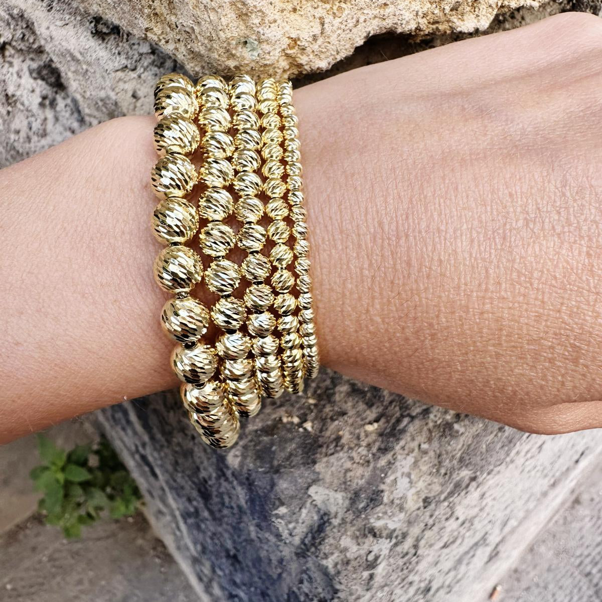 Bracciale sfere diamanate