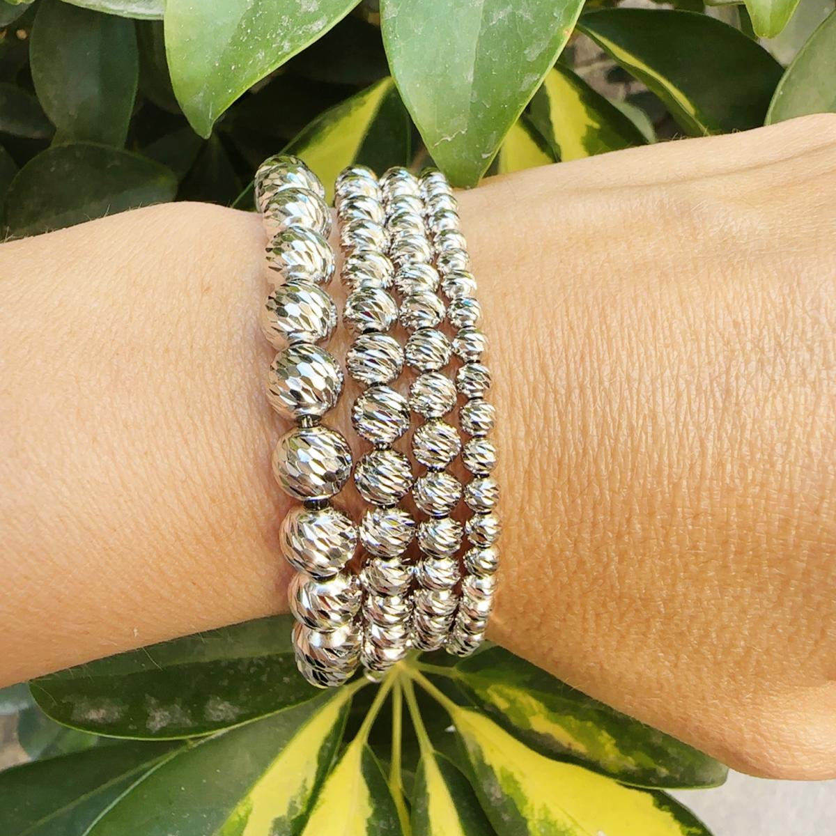 Bracciale sfere diamanate