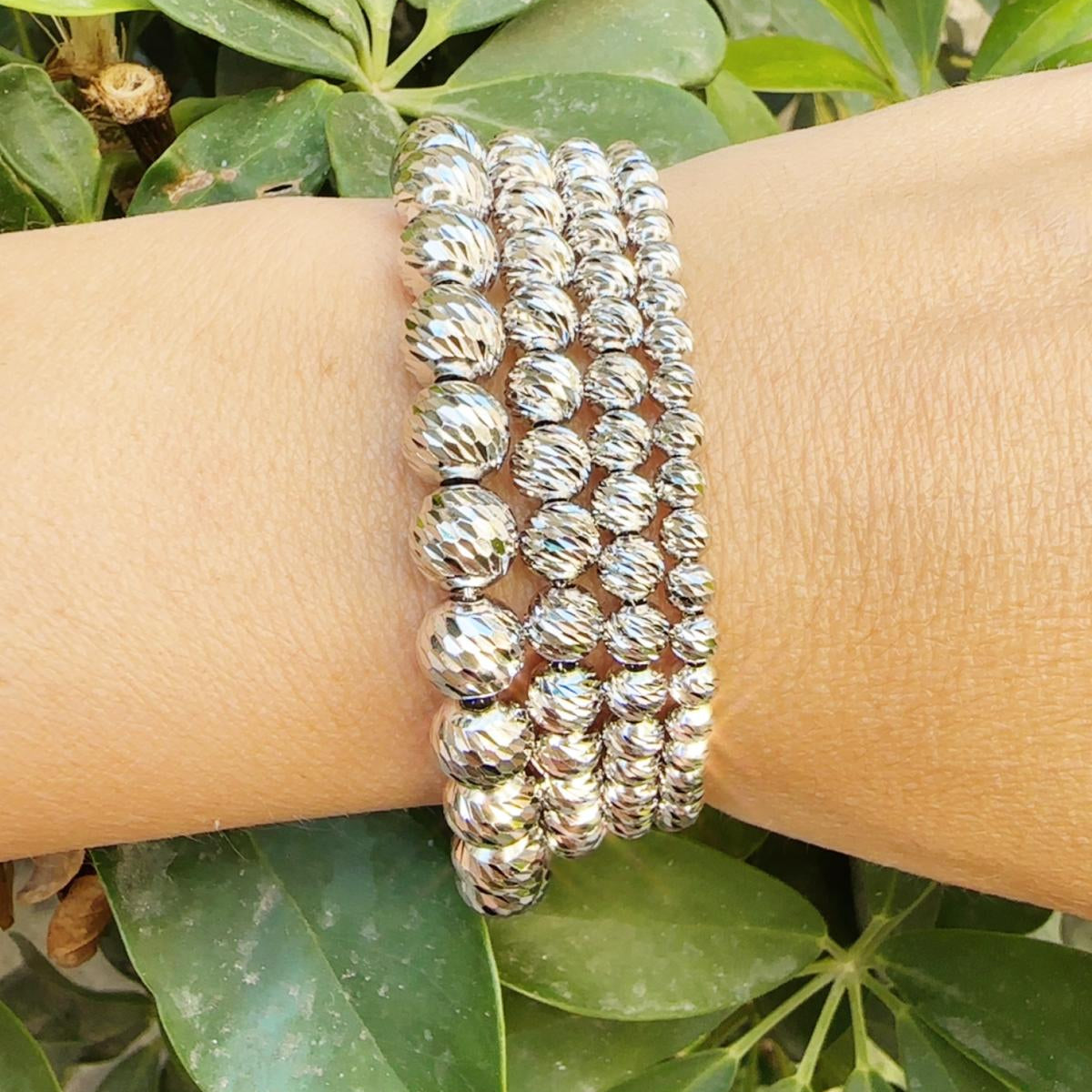 Bracciale sfere diamanate