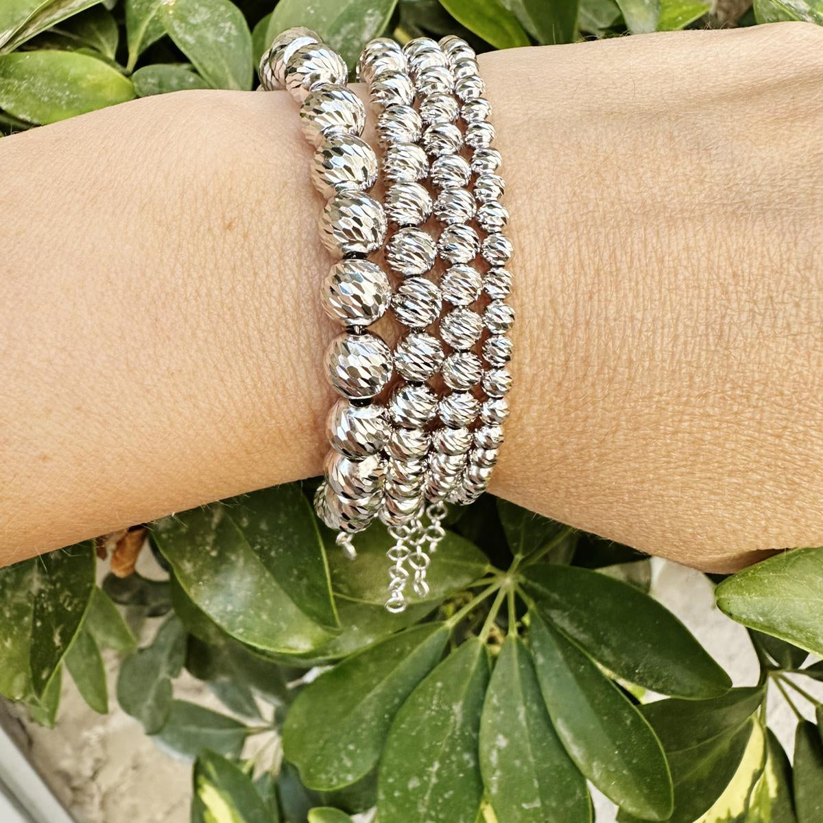 Bracciale sfere diamanate