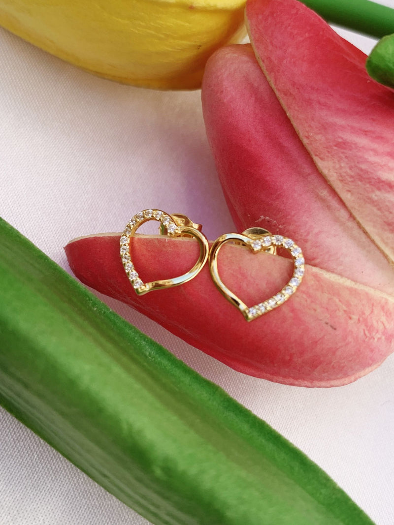 Orecchini cuore open