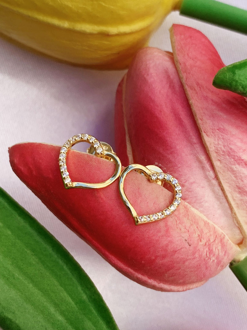 Orecchini cuore open