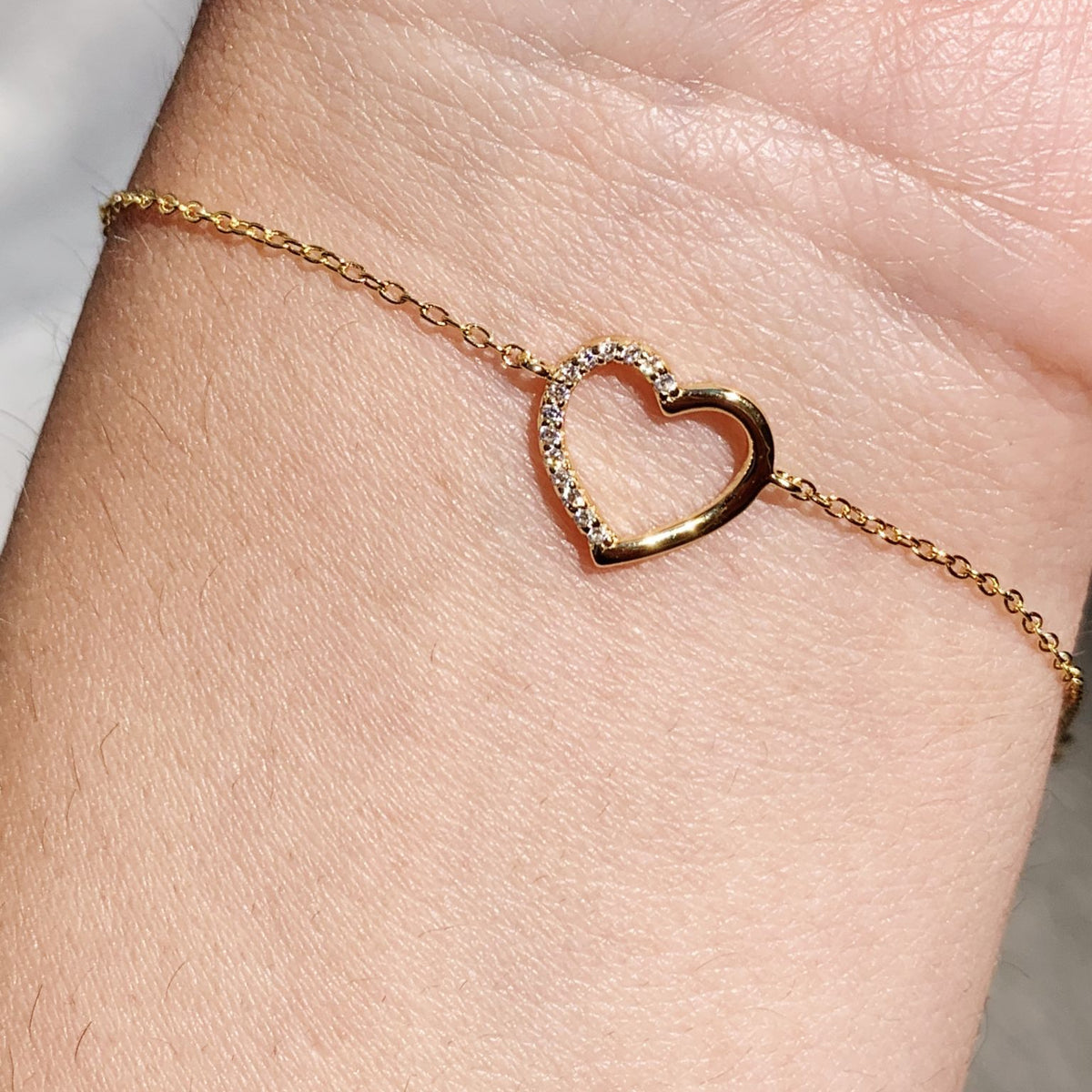 Bracciale cuore open