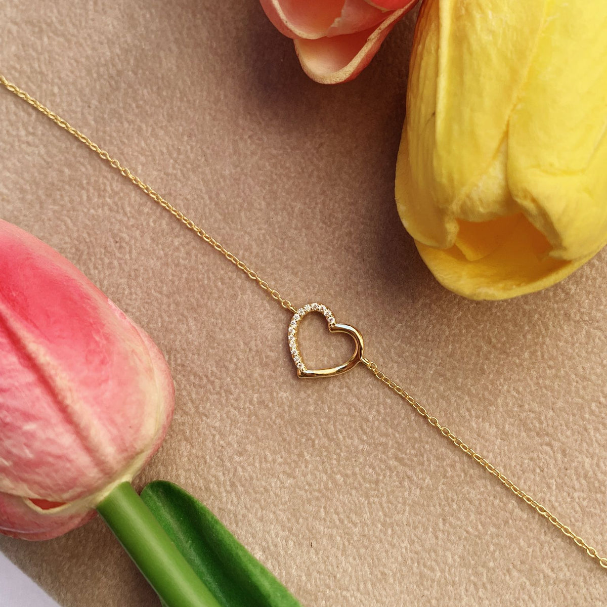 Bracciale cuore open