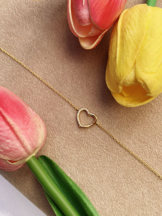 Bracciale cuore open