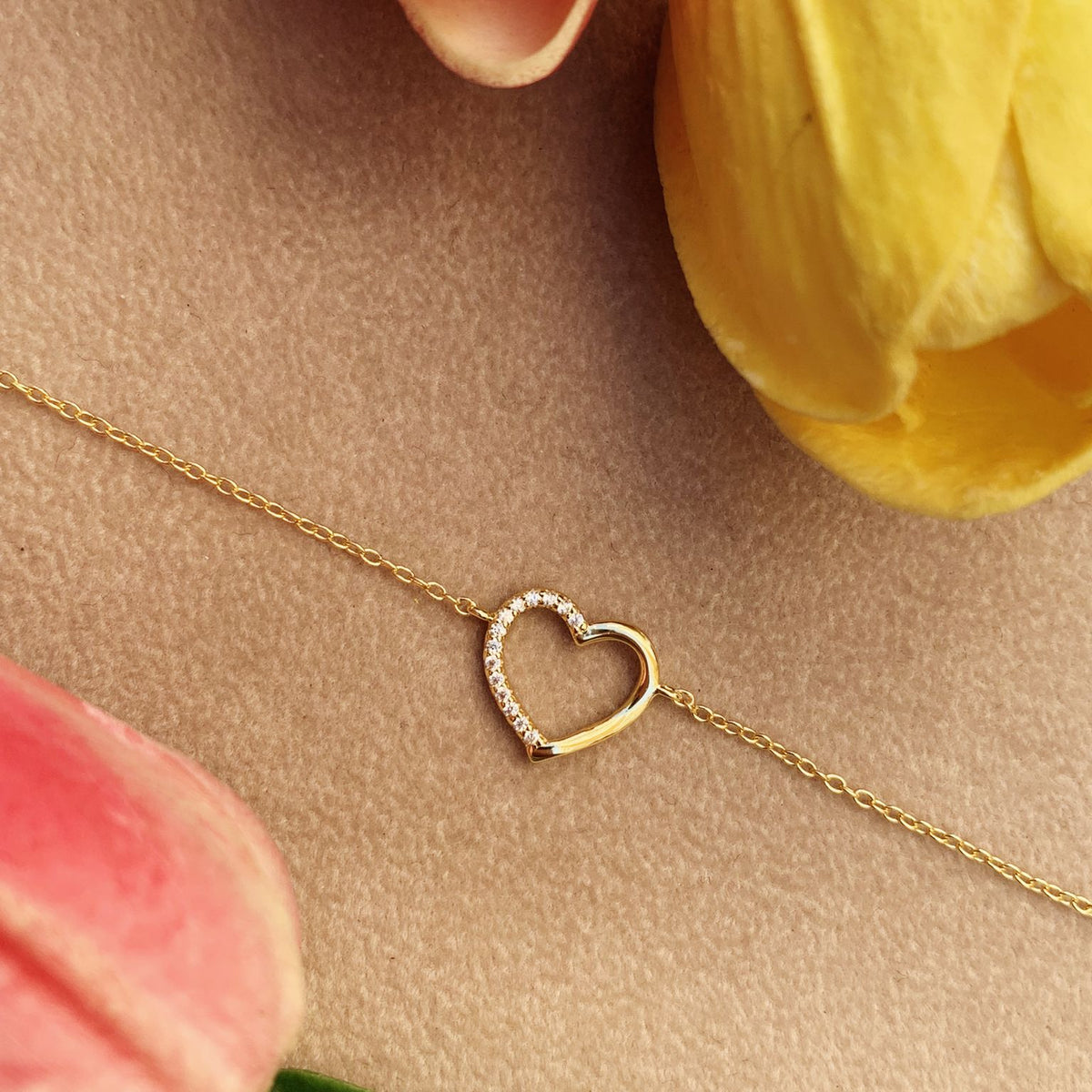 Bracciale cuore open