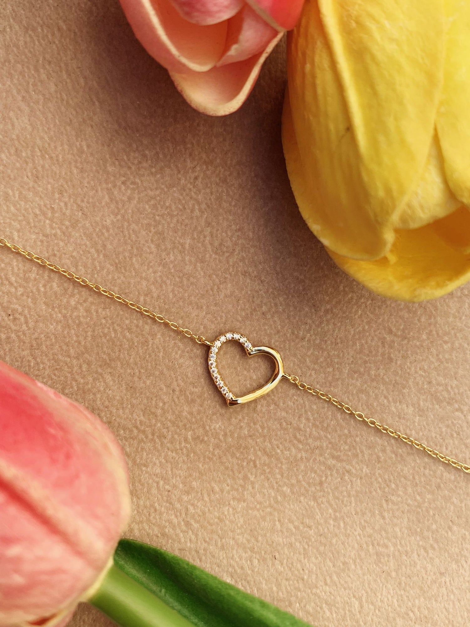 Bracciale cuore open