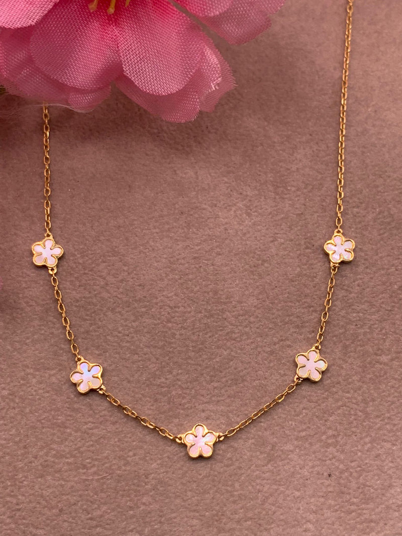 Collana margherite opale