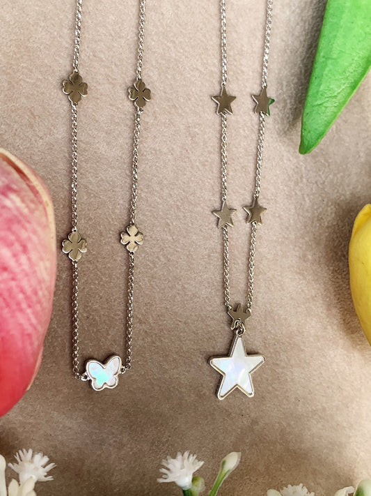 Collana charm opale
