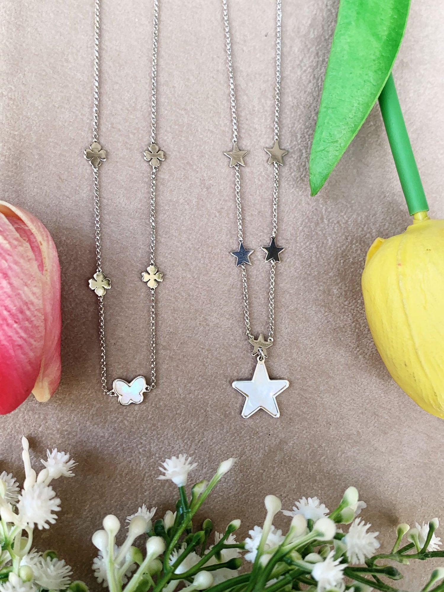 Collana charm opale