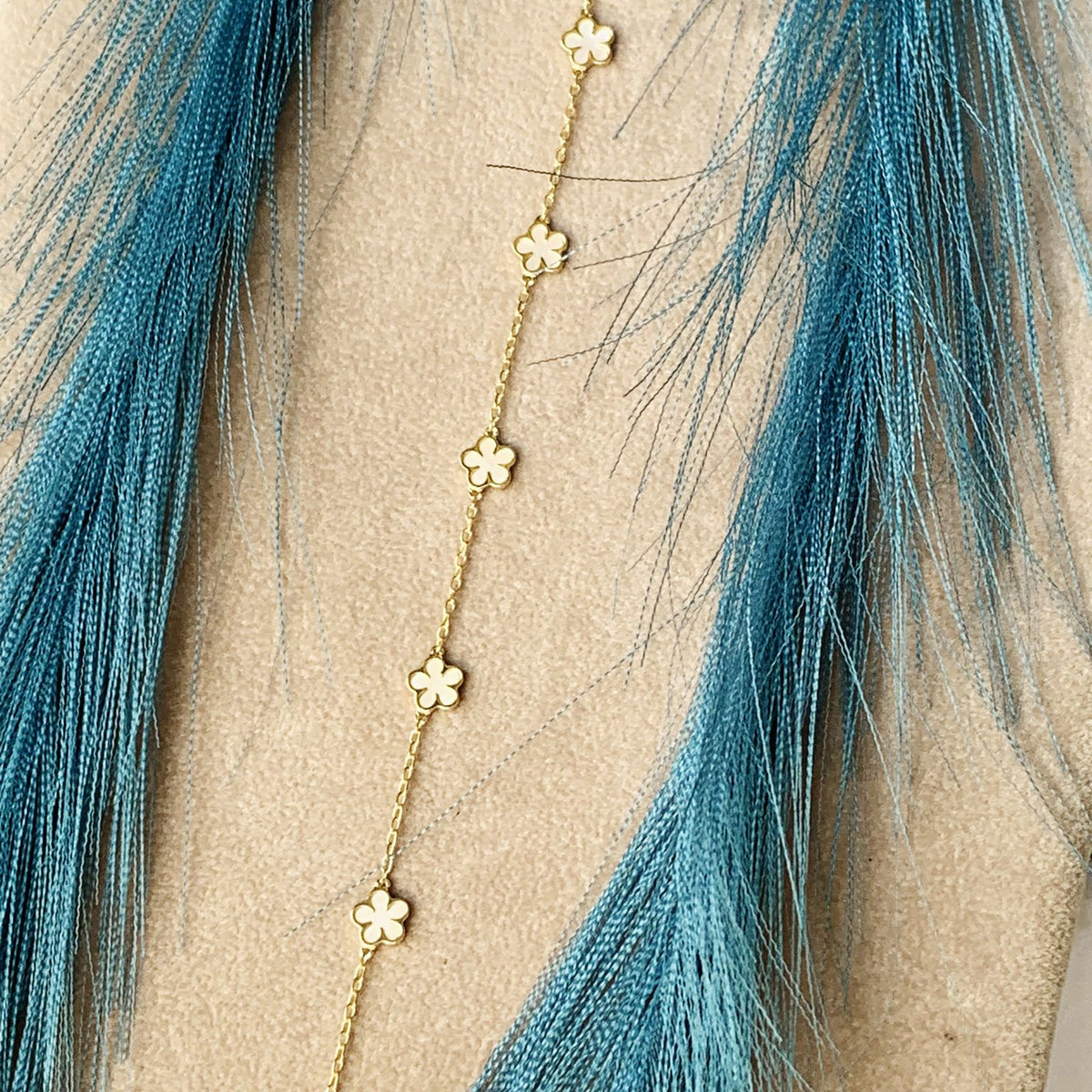 Bracciale margherite opale