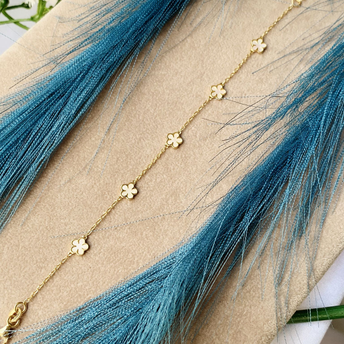 Bracciale margherite opale